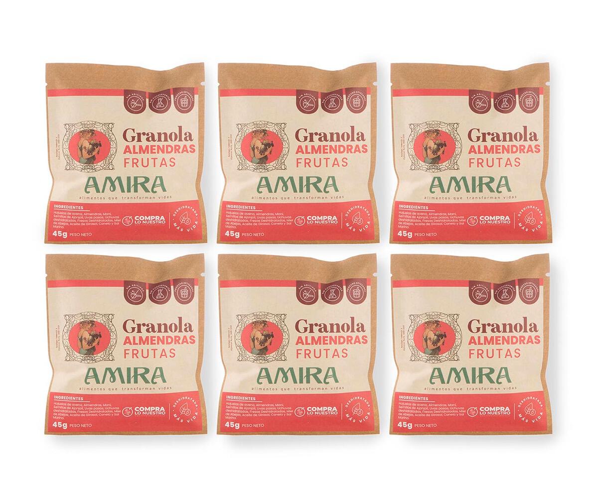 Granola Amira de Almendras y Frutas — Sin Gluten y Natural