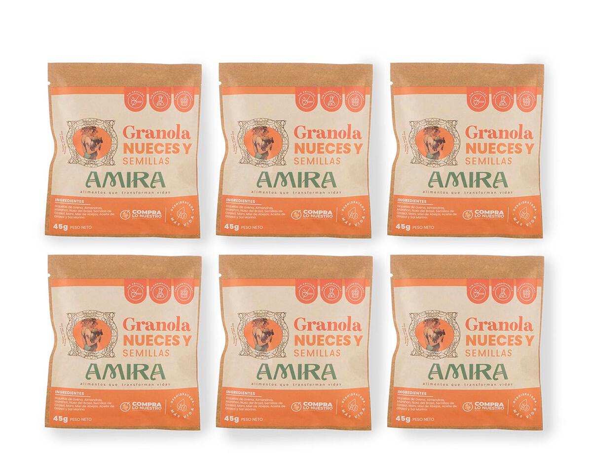 Granola Amira de Nueces y Semillas — Sin Gluten y Energética