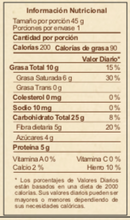 Cargar imagen en el visor de la galería, AMIRA GRANOLA SIN GLUTEN TRIPLE CHOCOLATE Y ALMENDRAS TABLA NUTRICIONAL CAJA