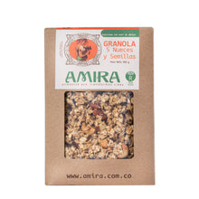 Cargar imagen en el visor de la galería, Amira Granola Caja 450 gramos Nueces y Semillas