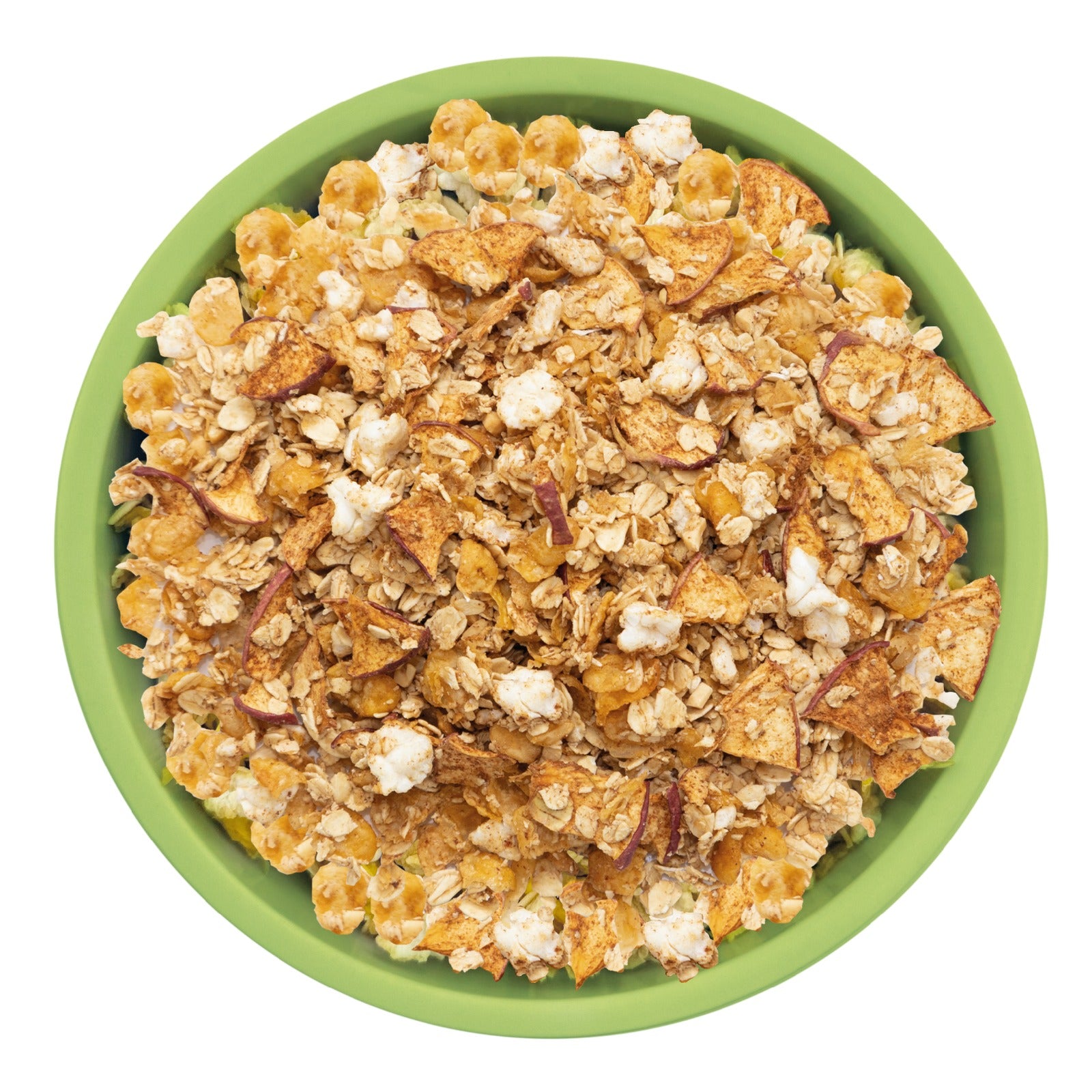 Cereal Amira con manzana deshidratada y canela, sin azucar refinada, saludable y  crujiente, ideal para niños