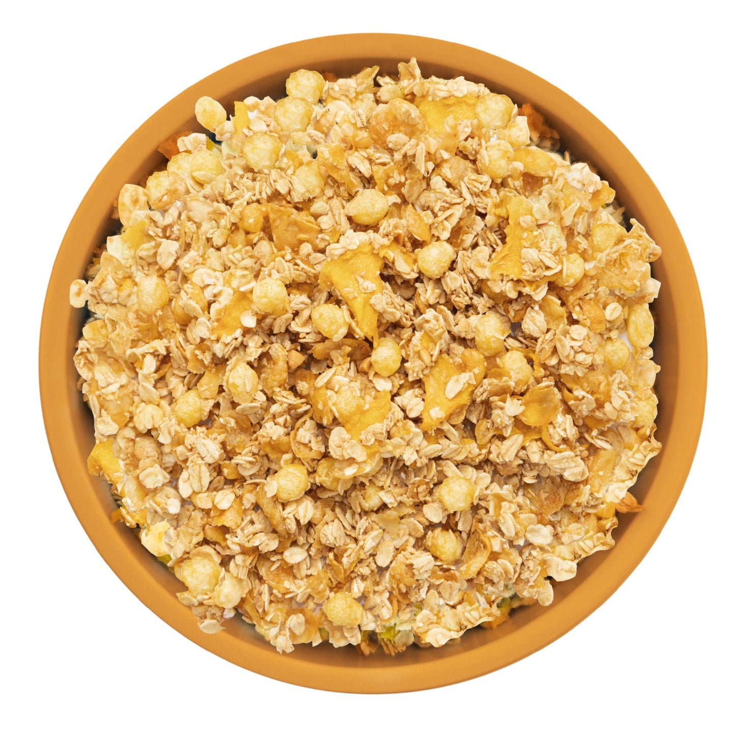 Cereal Amira con piña deshidratada sin azucar refinada, saludable y crujiente ideal para niños