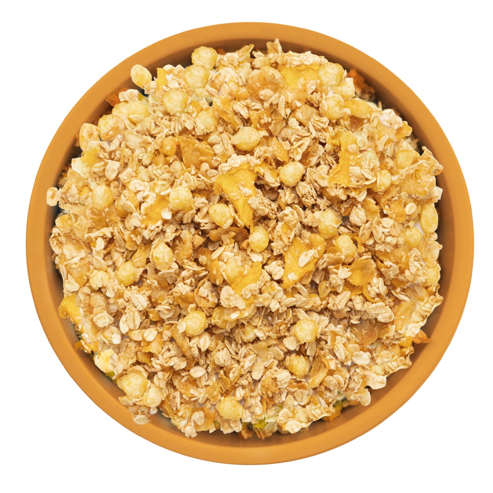 Cereal Amira con piña deshidratada sin azucar refinada, saludable y crujiente ideal para niños