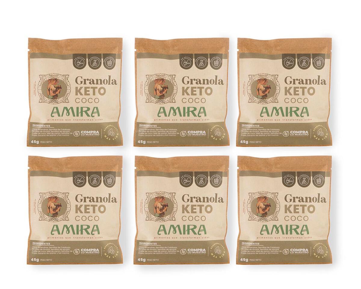 Granola Keto Amira de Coco y Almendras — Baja en Carbohidratos
