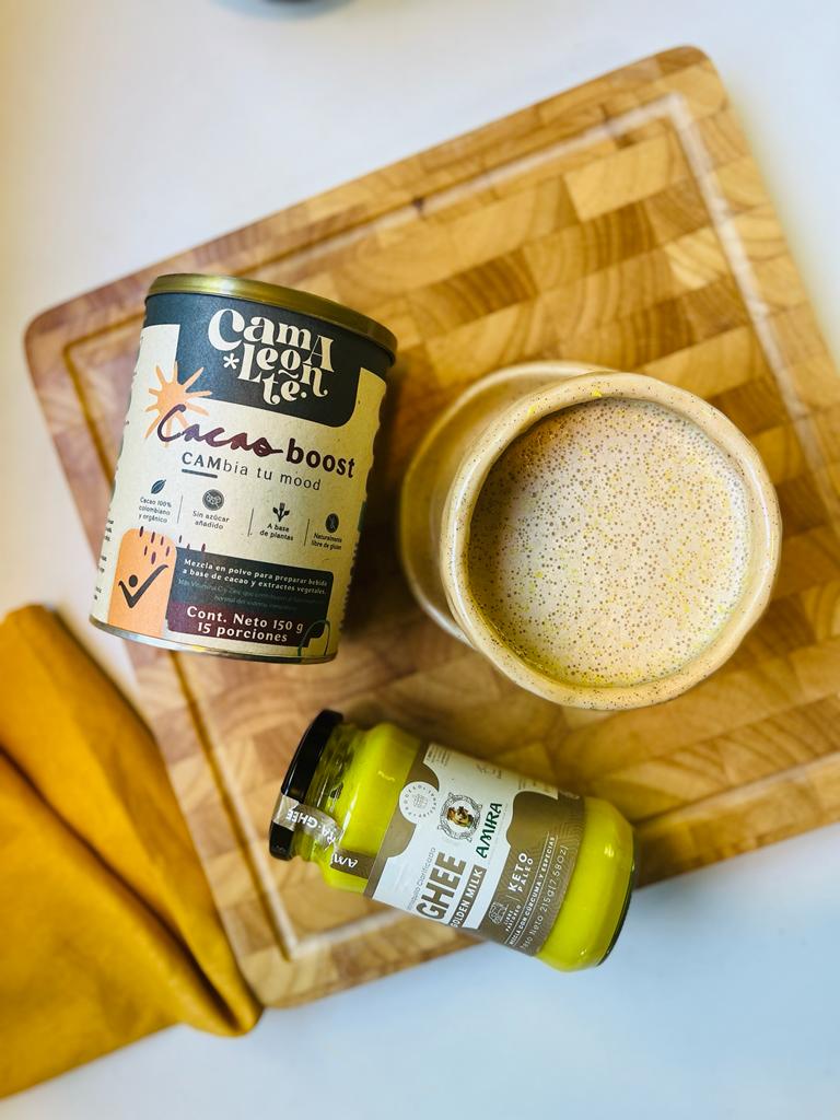 Kit CacaoBoost + Ghee golden milk + Taza de cerámica